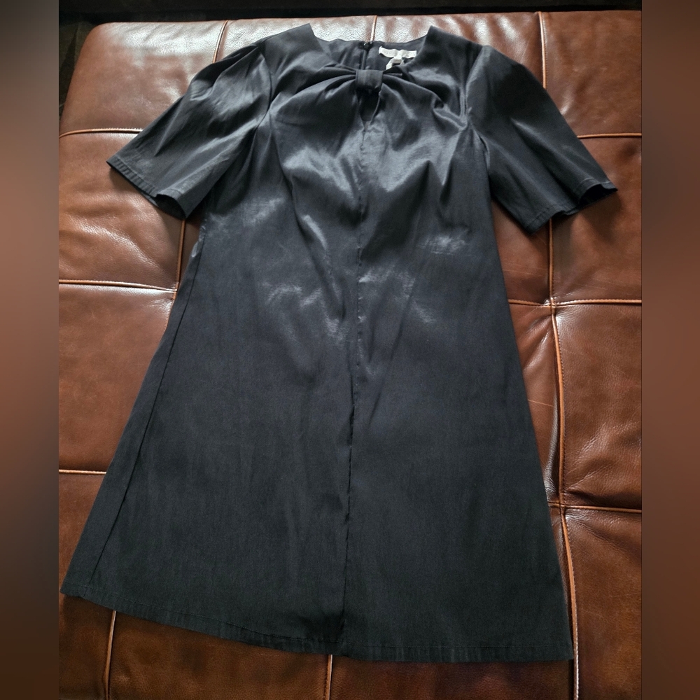 Preston & York Black Sue Stretch Taffeta Dress Size 12 NWT - Picture 10 of 16